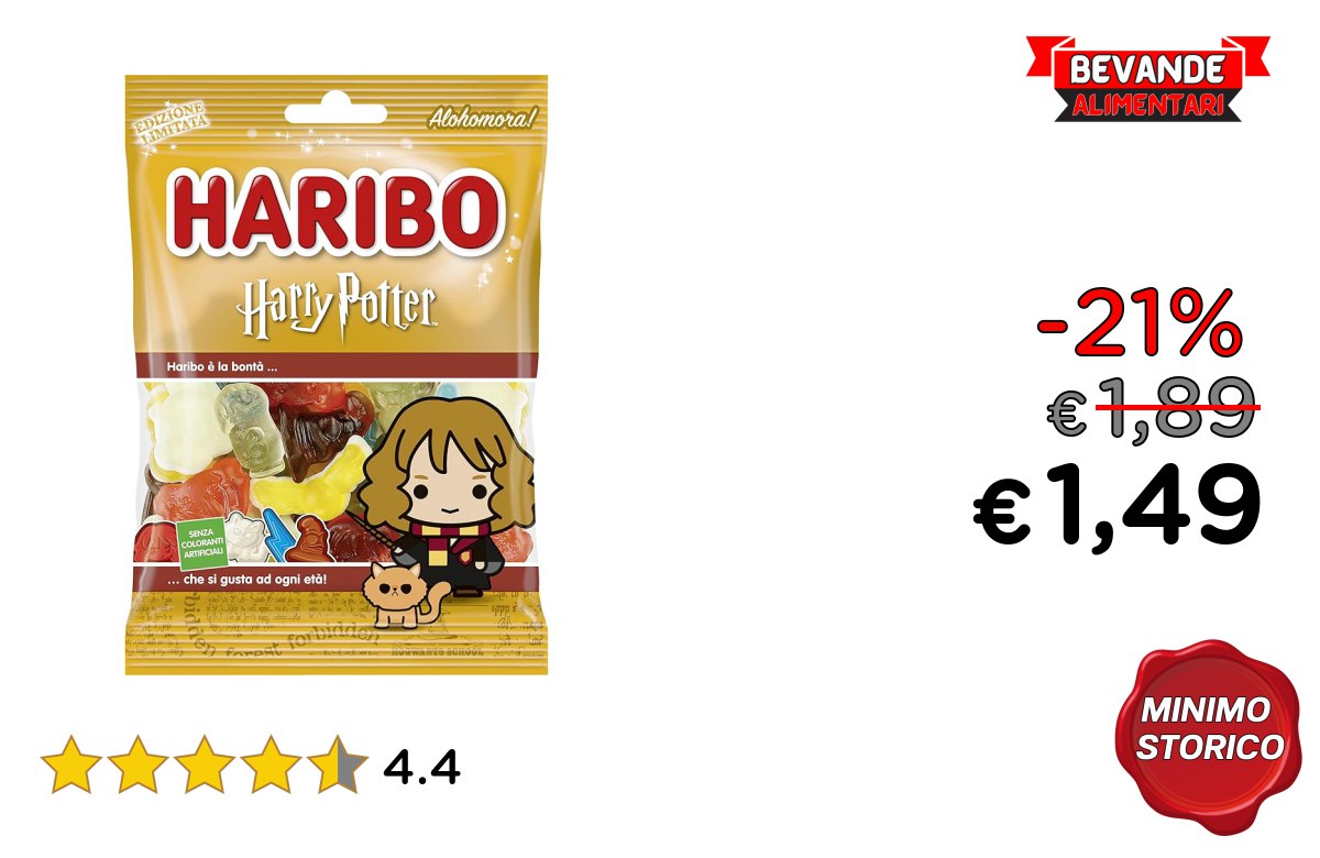 Haribo Harry Potter: fino al 21% di sconto Deal