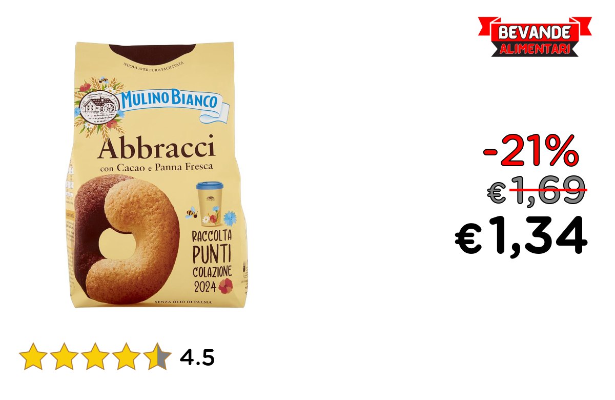 Mulino Bianco Biscotti: fino al 21% di sconto Deal