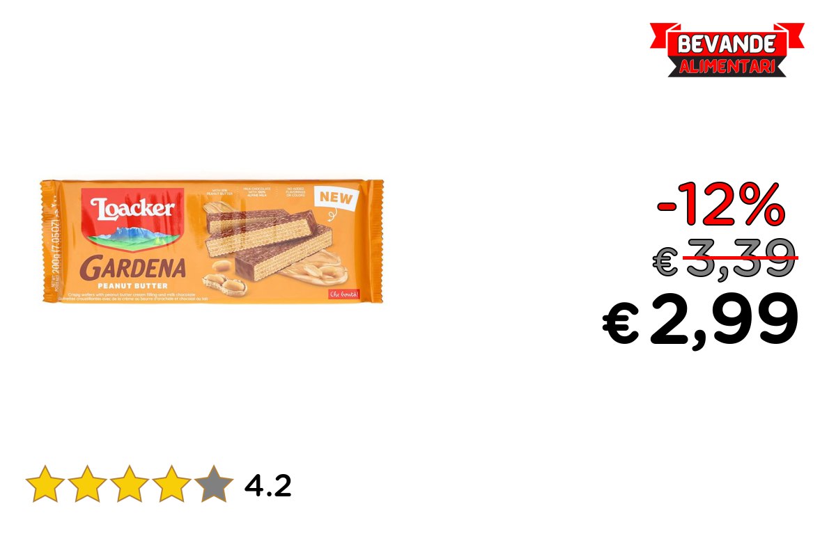 Loacker, Gardena Peanut Butter fino al 12% di sconto Deal
