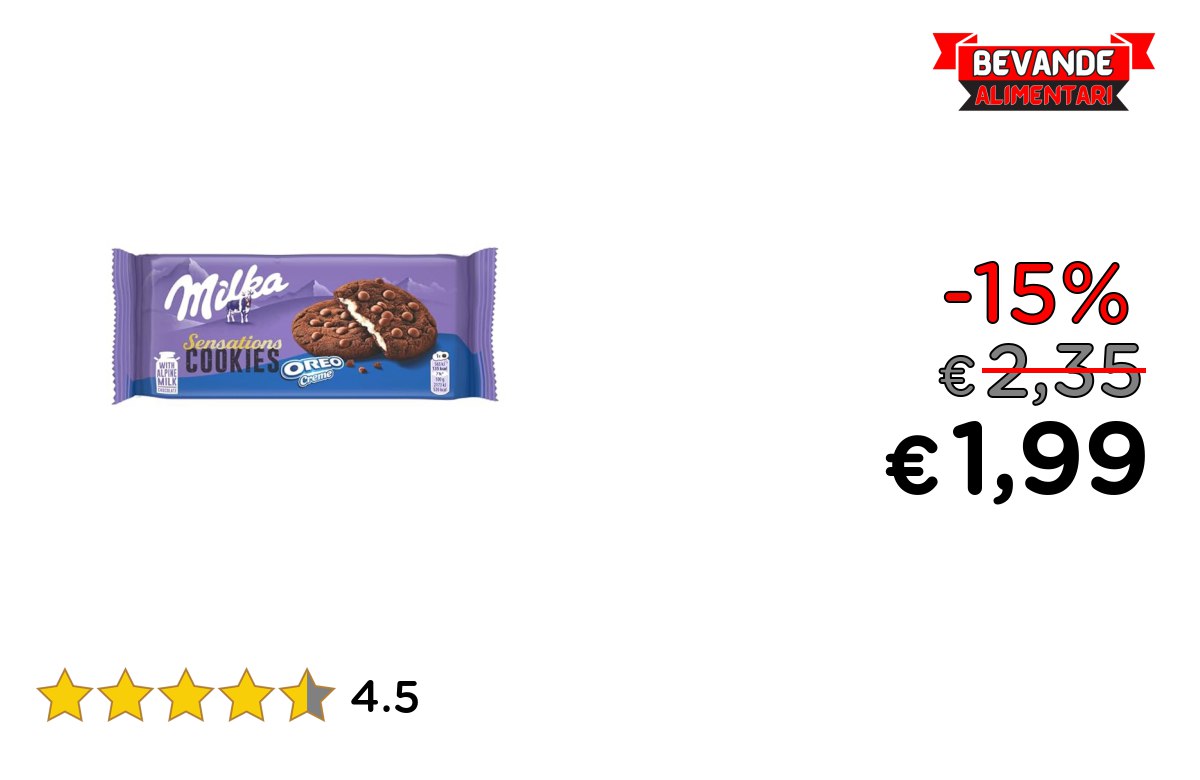 Milka, Cookie Sensations Oreo fino al 15% di sconto