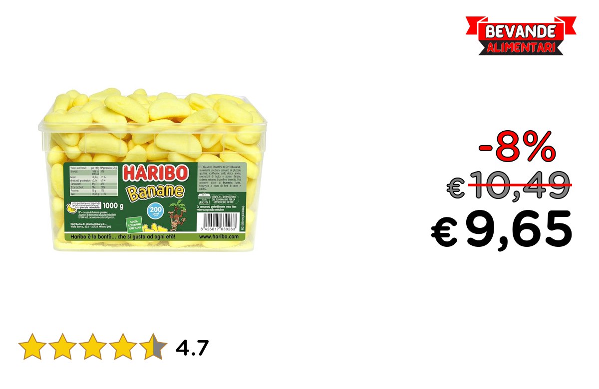 Haribo Banane fino al 8% di sconto Deal
