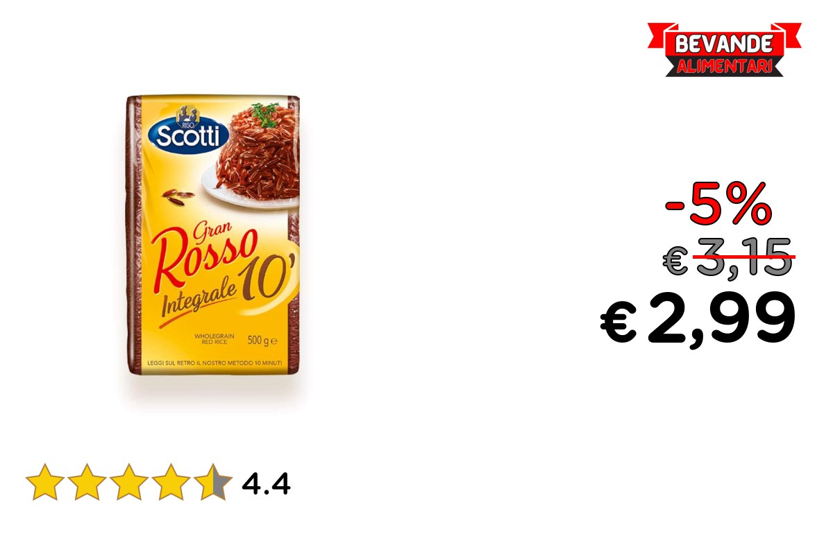 Riso Scotti – Gran Rosso Integrale: Fino al 5% di Sconto