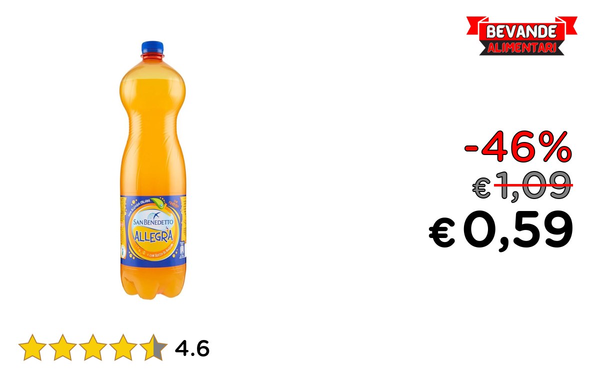 San Benedetto Allegra fino al 46% di sconto Affare