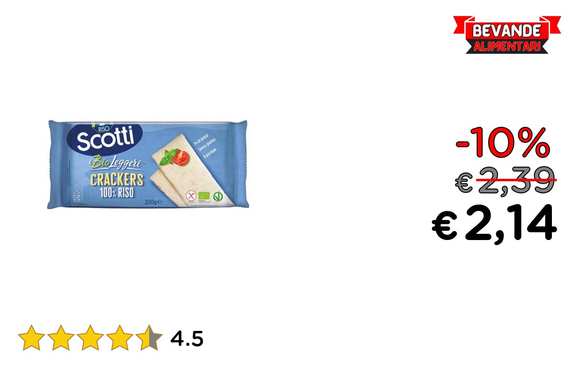 Riso Scotti – Crackers di Riso fino al 10% di sconto Offerta