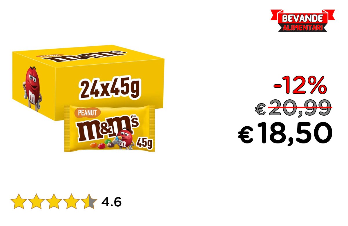 M&M’s Peanut Confetti, fino al 12% di sconto Deal