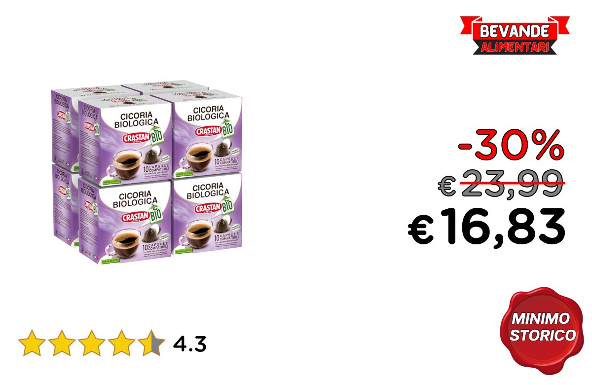 CRASTAN 1870, 80 Capsule: fino al 30% di sconto Deal