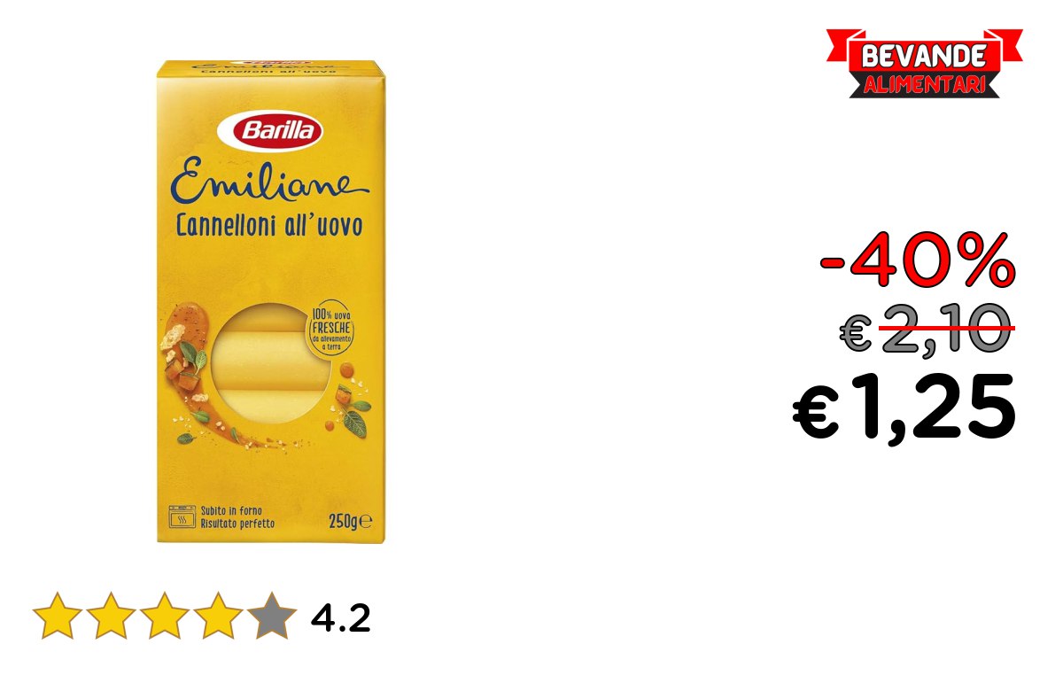 Barilla Pasta: fino al 40% di sconto su Amazon
