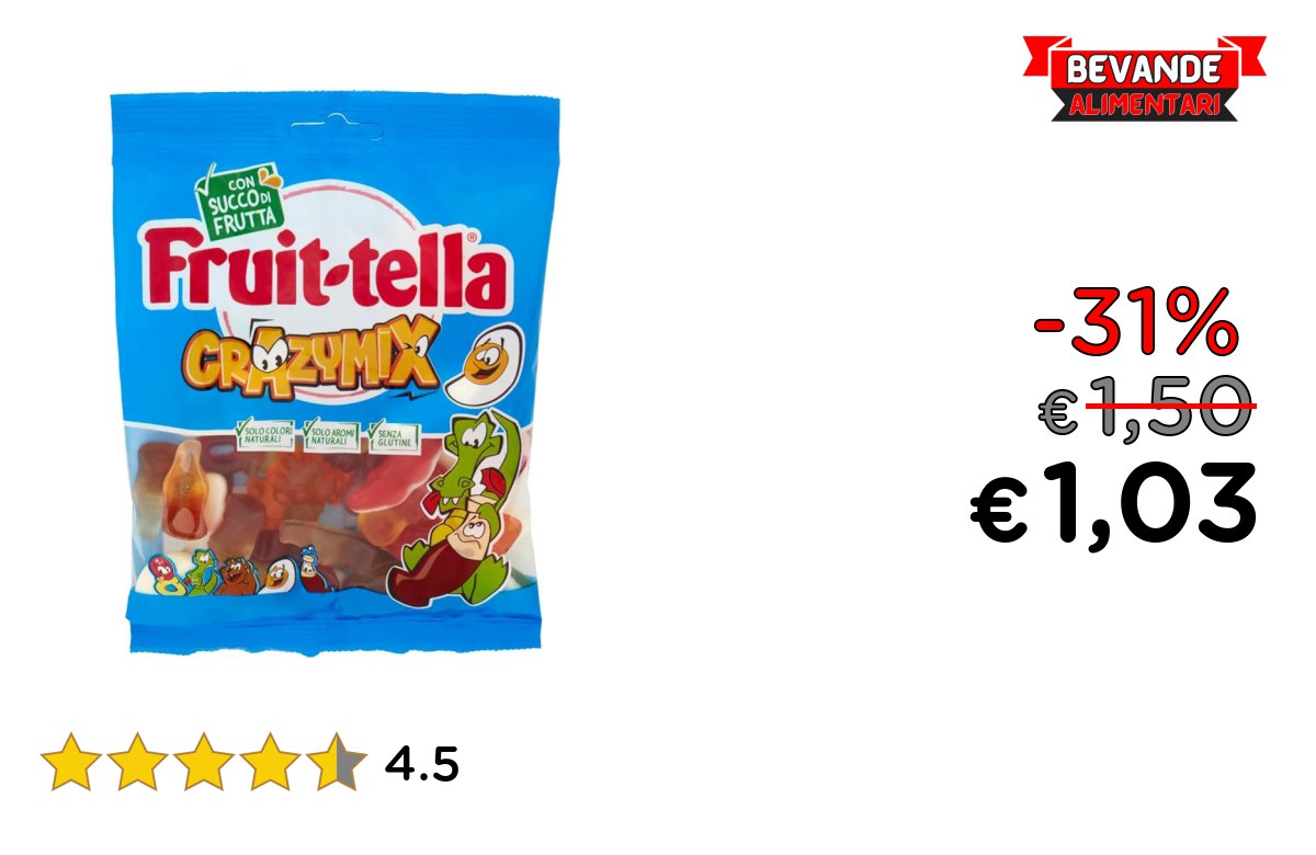Fruittella Crazy Mix fino al 31% di sconto Offerta