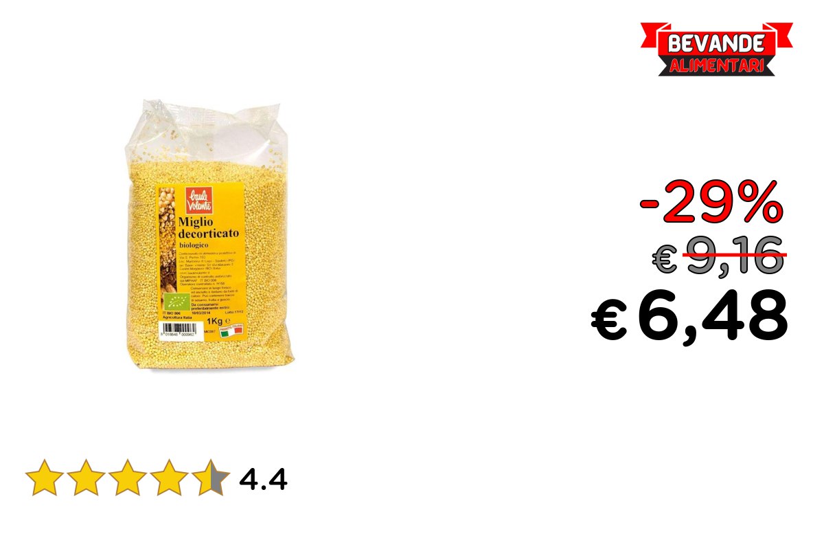 Baule Volante Miglio Bio: fino al 29% di sconto Deal