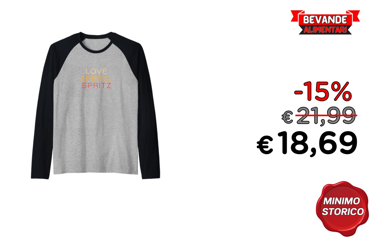 LOVE APEROL SPRITZ Maglia – fino al 15% di sconto!