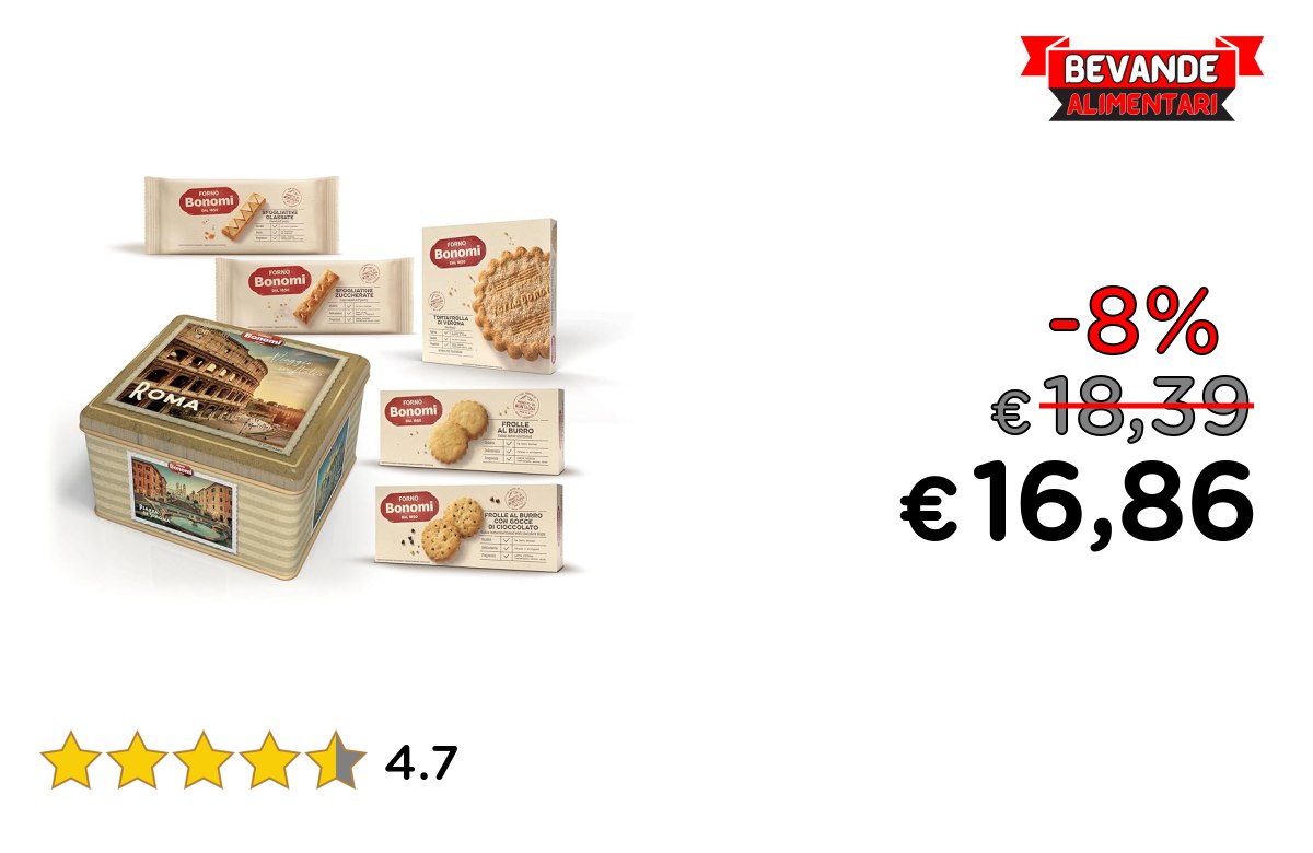 Forno Bonomi Biscotti fino al 8% di sconto Deal
