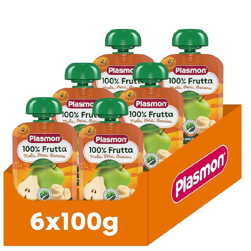 Plasmon 100% Frutta Mela, Pera, Banana up to 50% off Deal
