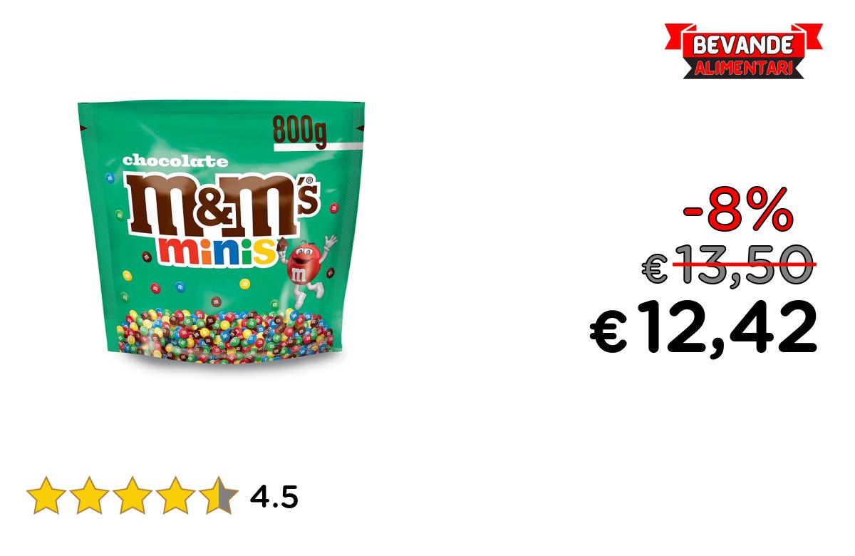 M&M’s Minis fino a 8% off Deal