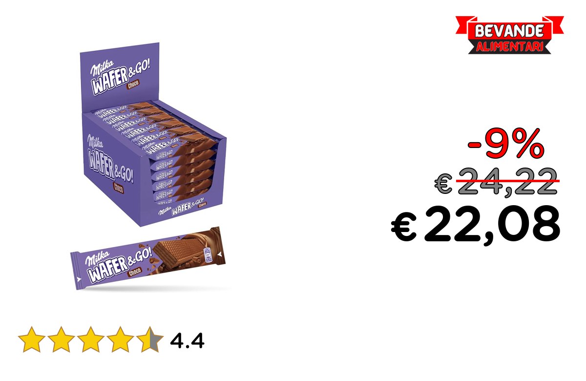 Milka, Wafer & Go: fino al 9% di sconto Deal