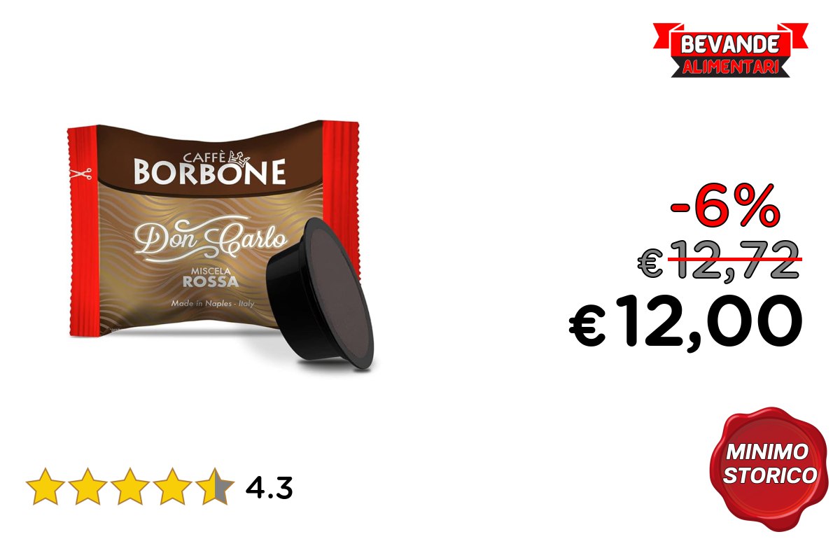 Caffè Borbone Don Carlo – fino al 6% di sconto Deal