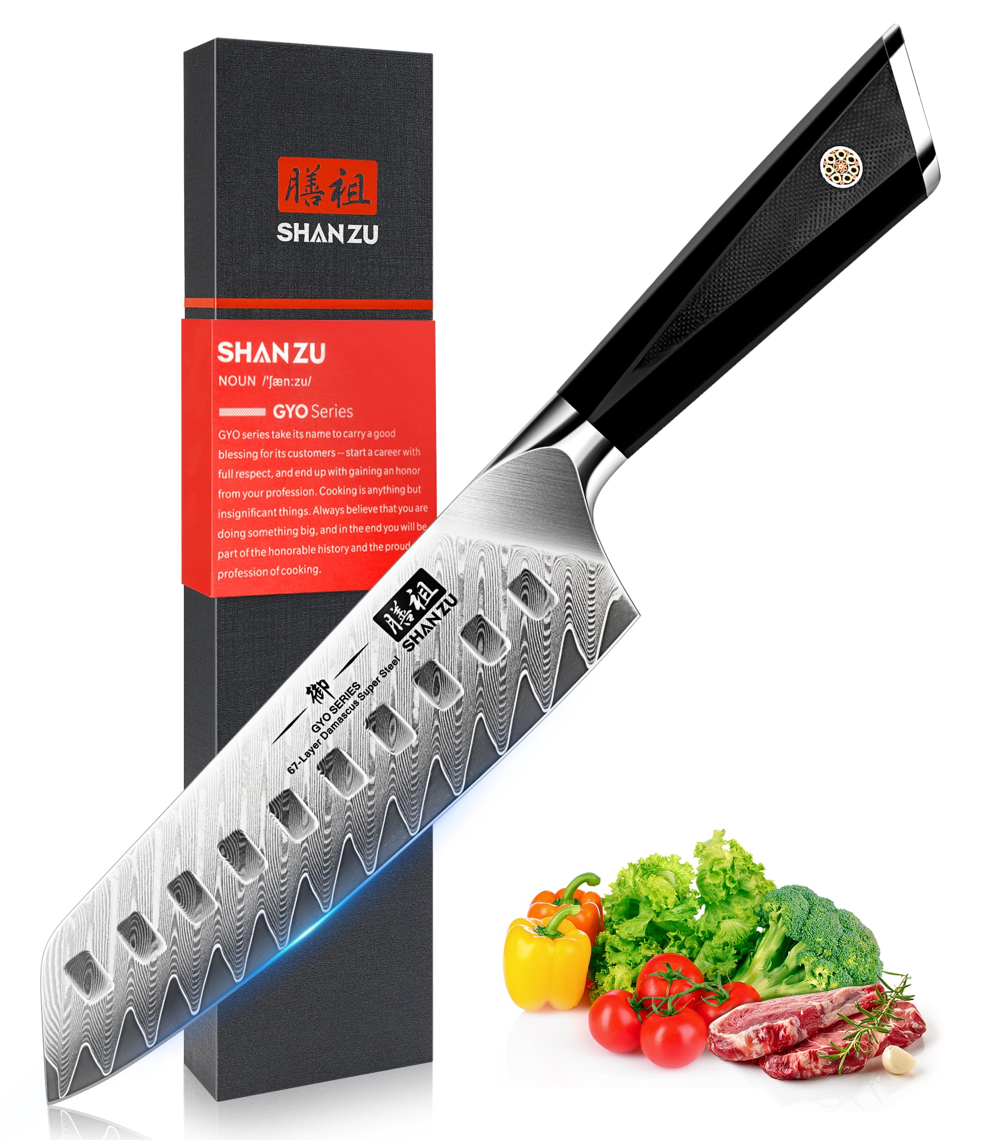 SHAN ZU Coltello Santoku: fino al 5% di sconto!