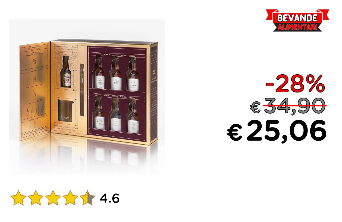 Chivas Whiskey The Blend fino al 28% di sconto Deal