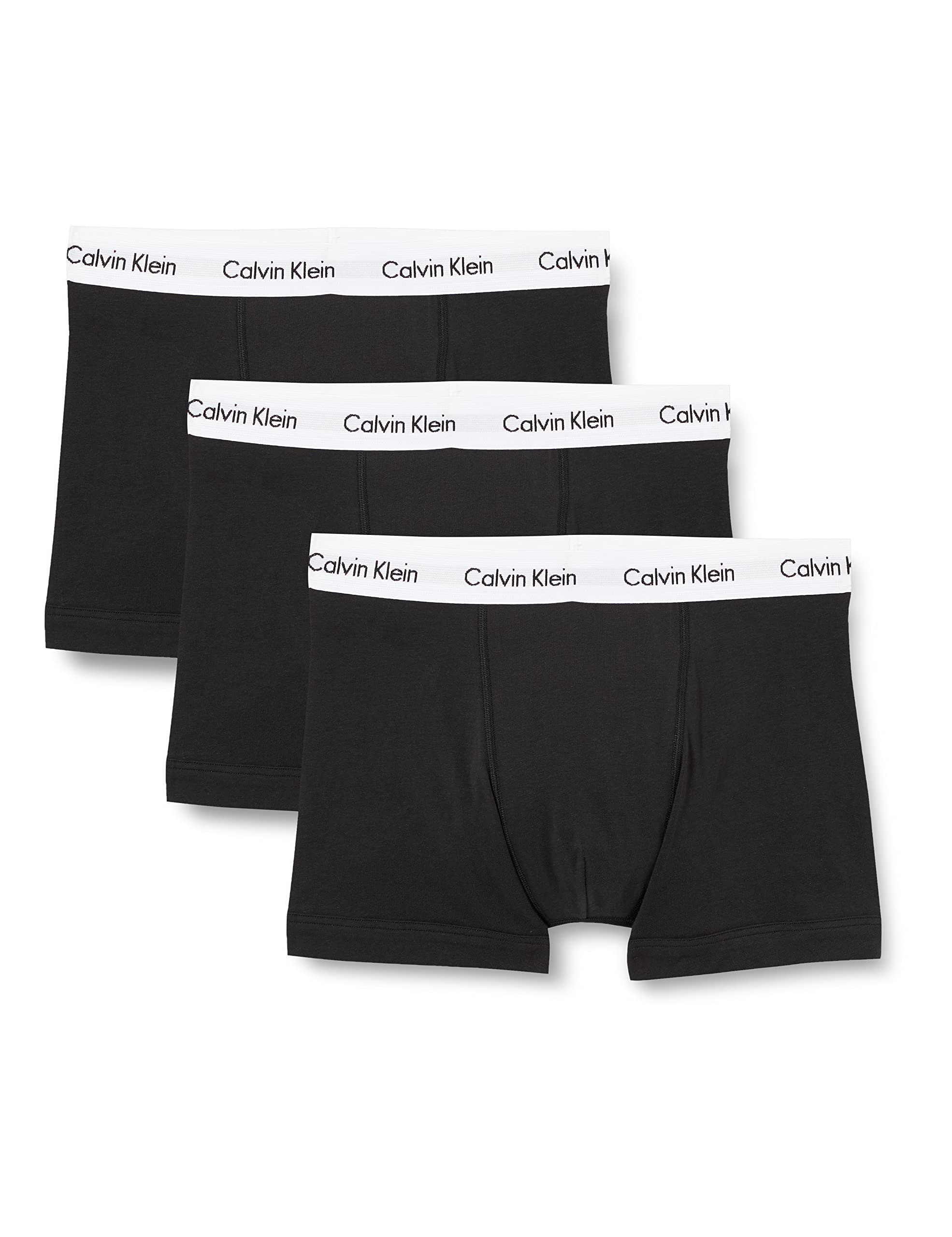 Calvin Klein Trunk 3pk Nero fino al 44% di Sconto