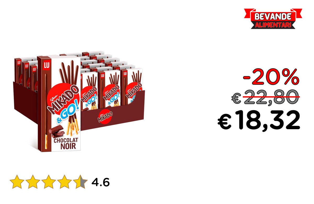 Mikado Cioccolato Fondente fino al 20% di sconto Deal