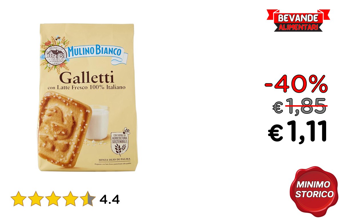 Mulino Bianco Biscotti fino al 40% di sconto Deal