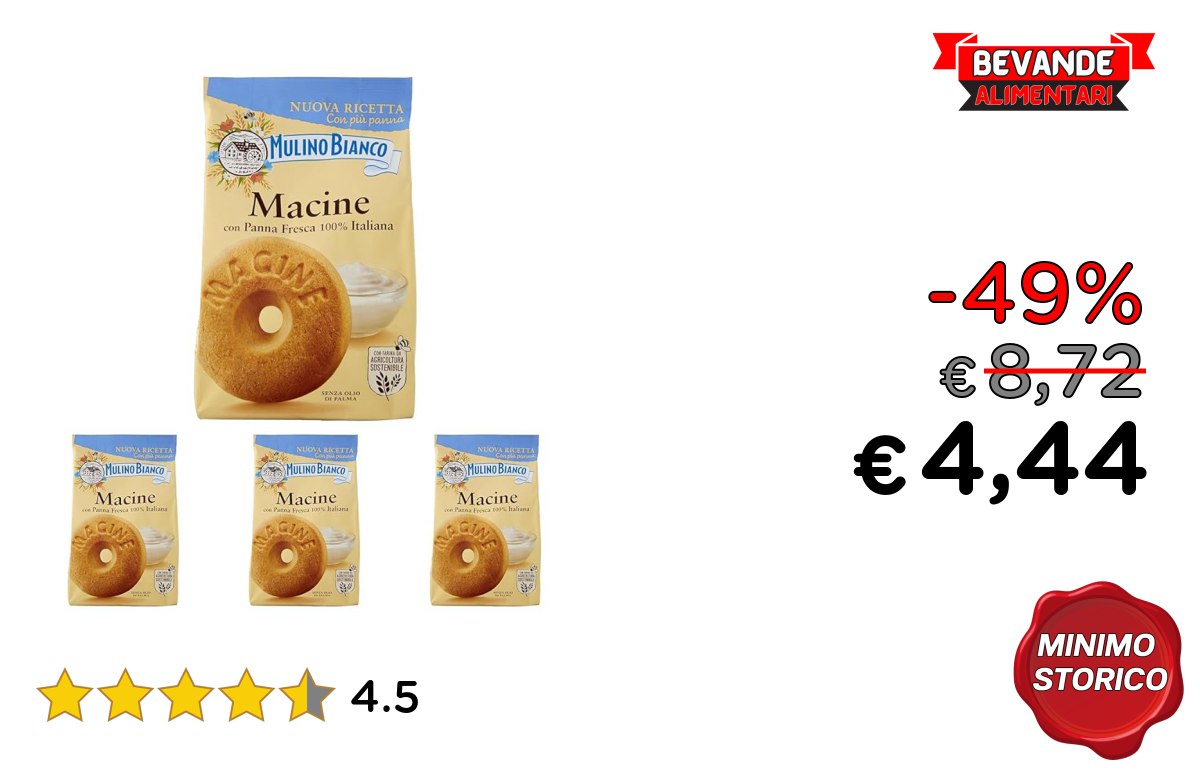 Mulino Bianco Biscotti Frollini fino al 49% di sconto