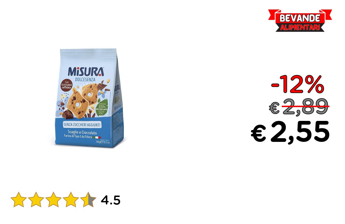 Misura Dolcesenza Biscotti: Fino al 12% Off Deal