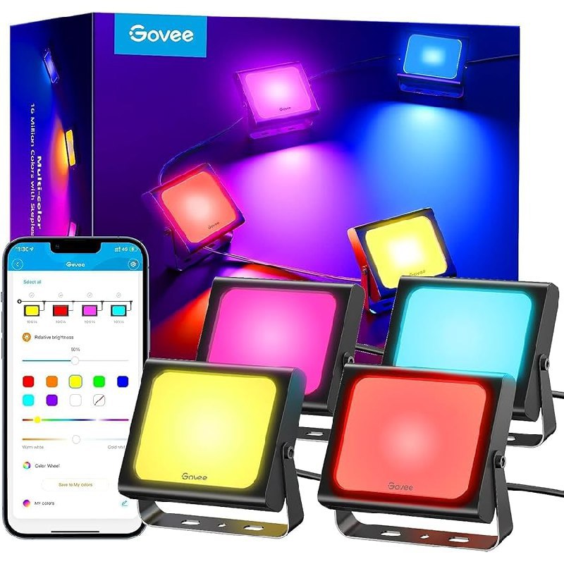 Faretti LED Smart Govee: fino al 50% di sconto Deal