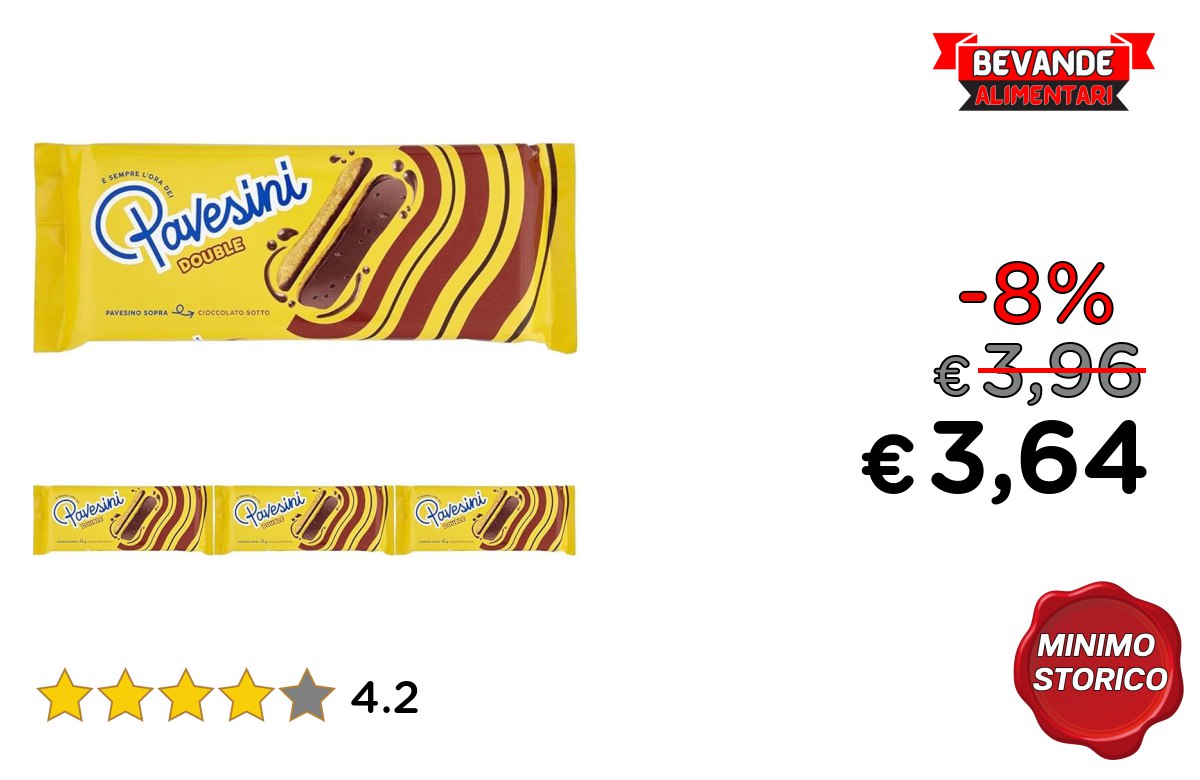Pavesi Pavesini Double fino al 8% di sconto Deal