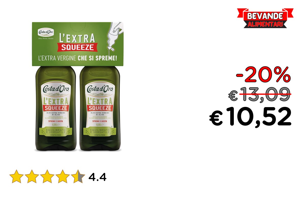 Costa d’Oro – Extra Squeeze fino al 20% di sconto Deal