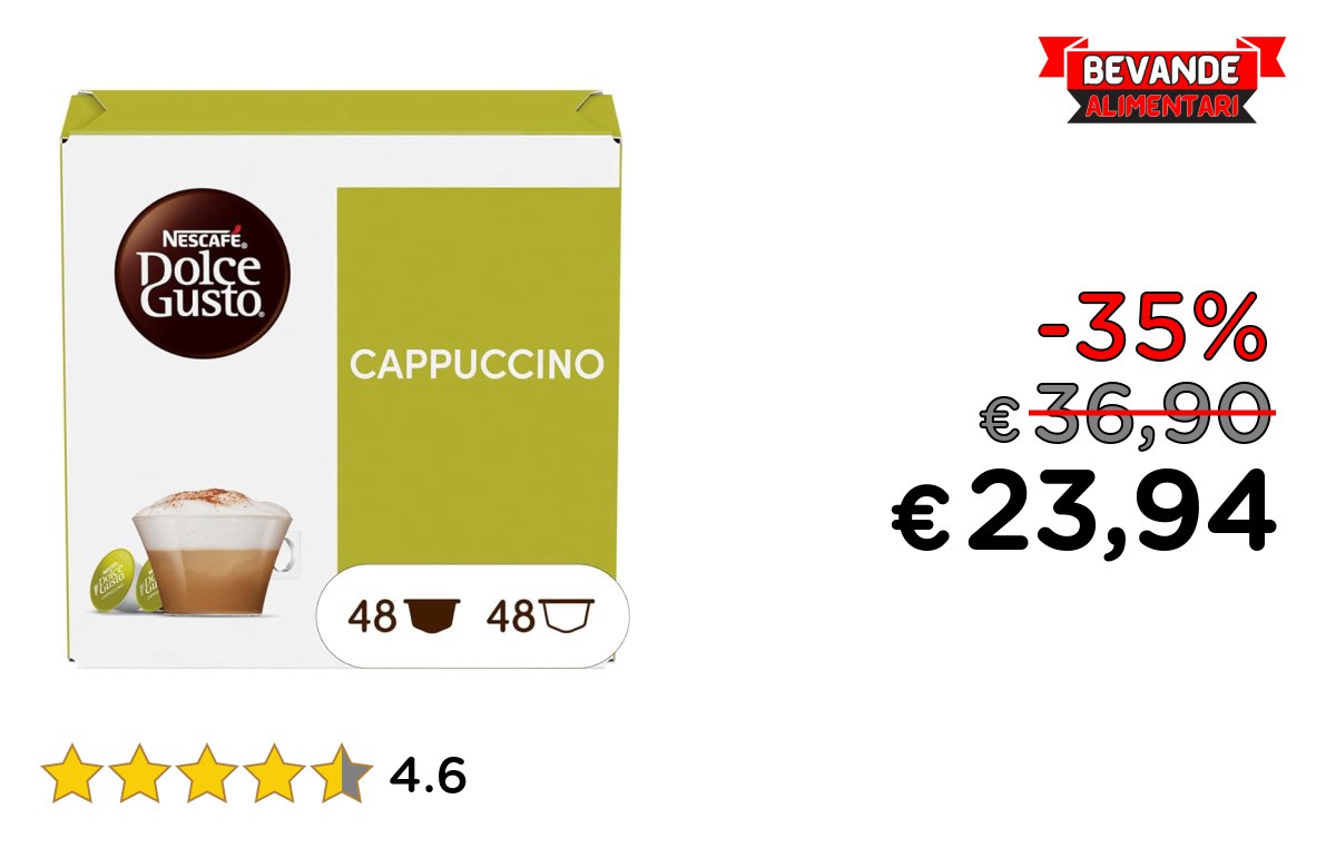 NESCAFÉ DOLCE GUSTO: fino al 35% di sconto su Capsule Deal