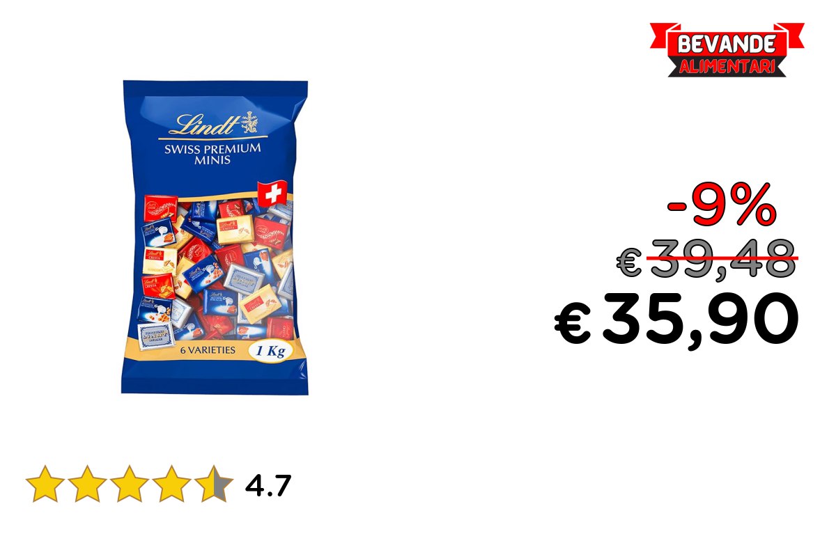 Lindt Napolitains fino al 9% di sconto Deal