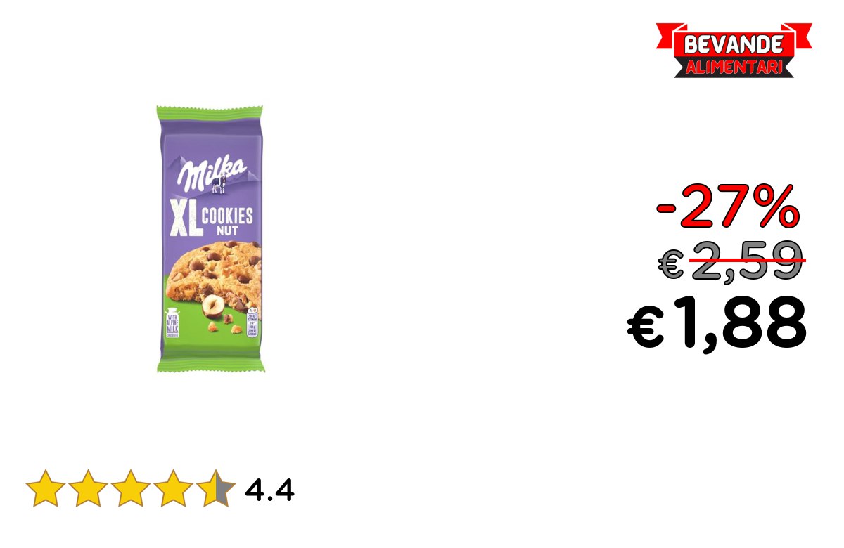 Milka, Cookies XL Nut fino al 27% di sconto Deal