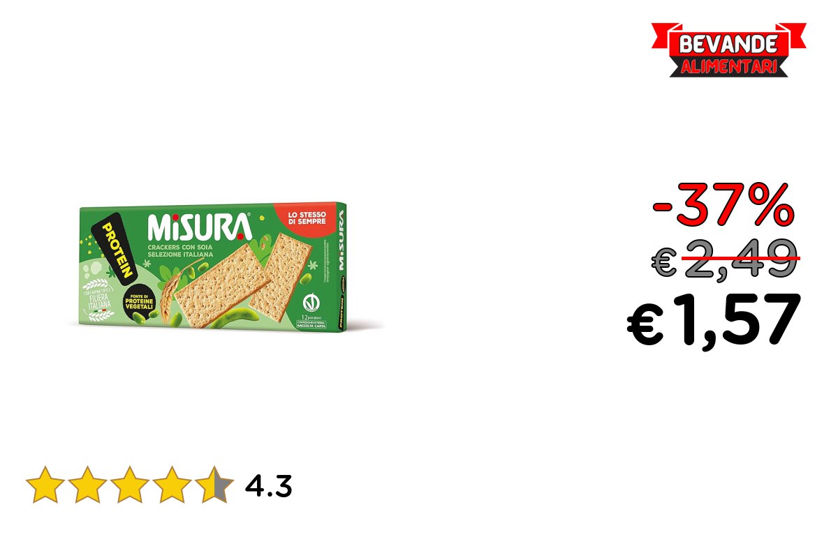 Misura Protein Crackers – fino al 37% di sconto Deal