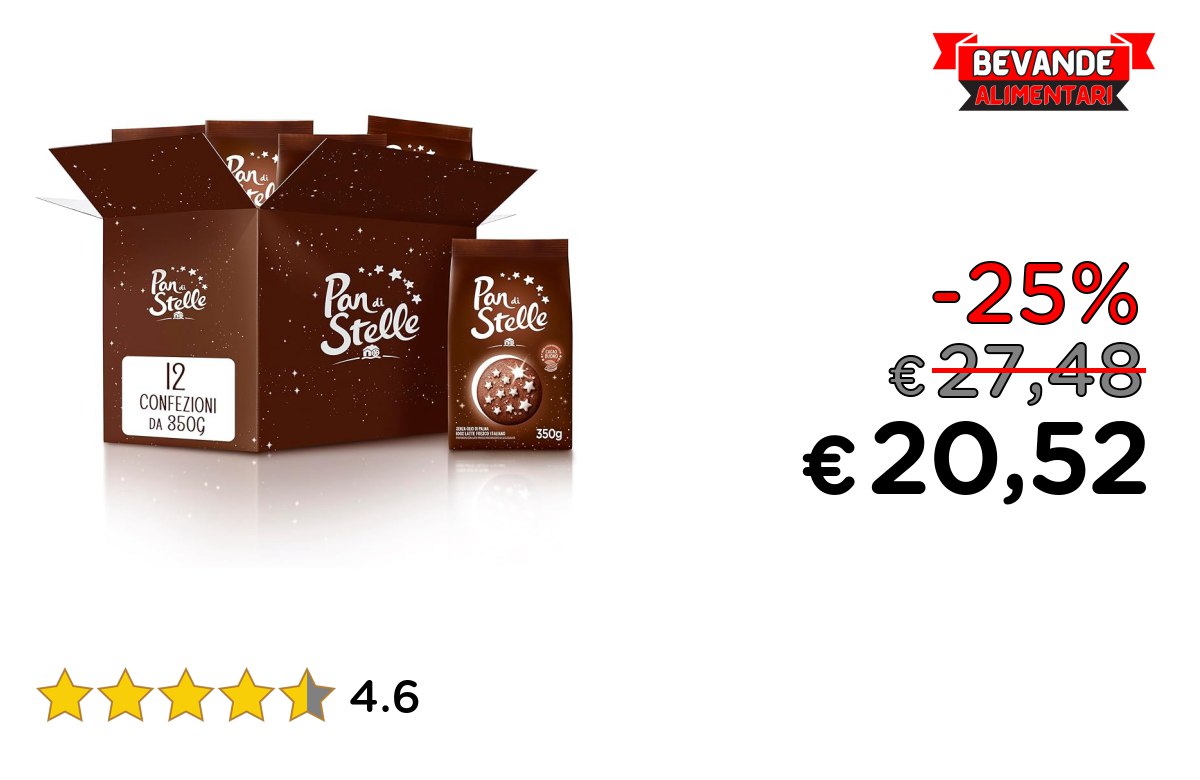 Pan di Stelle Biscotti Frollini up to 25% off Deal