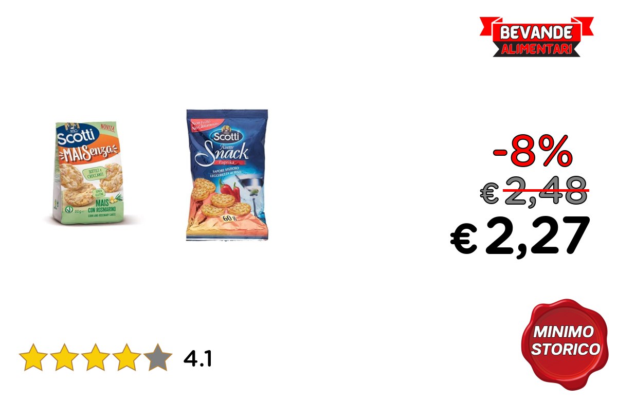 Riso Scotti Snack fino a 8% off Deal
