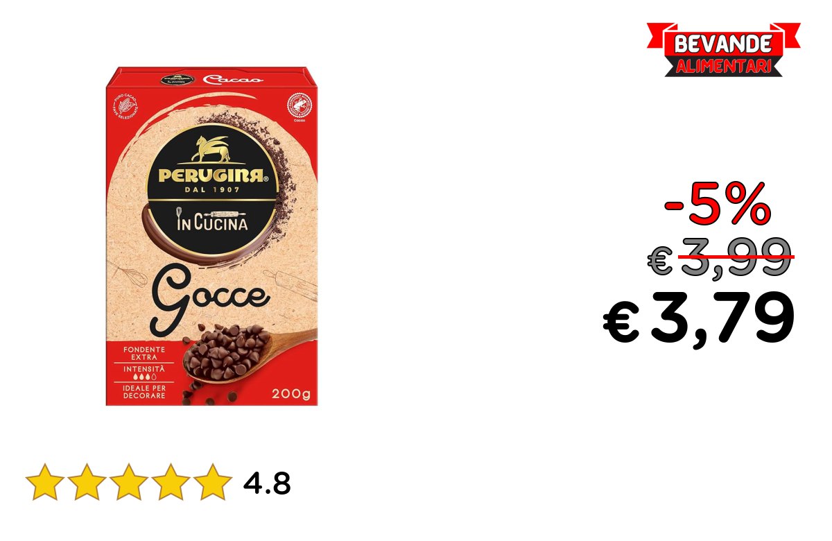 PERUGINA Gocce Cioccolato: fino al 5% di sconto Offerta