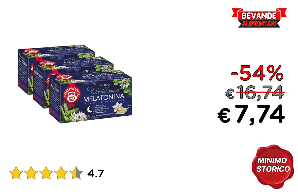 Pompadour Infuso Erbe up to 54% off Deal