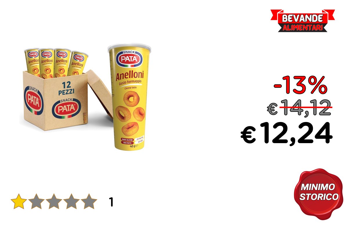 PATA Anelloni: fino al 13% di sconto su Amazon