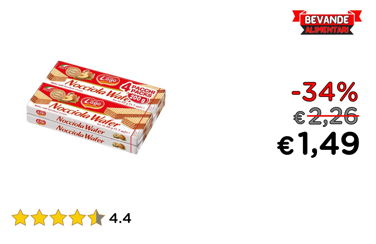 Lago 1968 Multipack Nocciola – fino al 34% di sconto