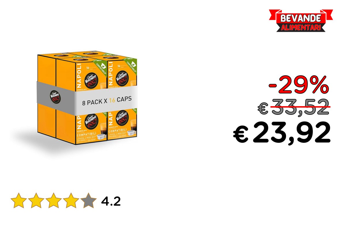 Caffè Vergnano 1882 Capsule fino al 29% di sconto