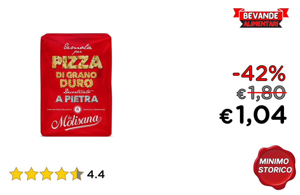 La Molisana, Semola: Offerta fino al 42%