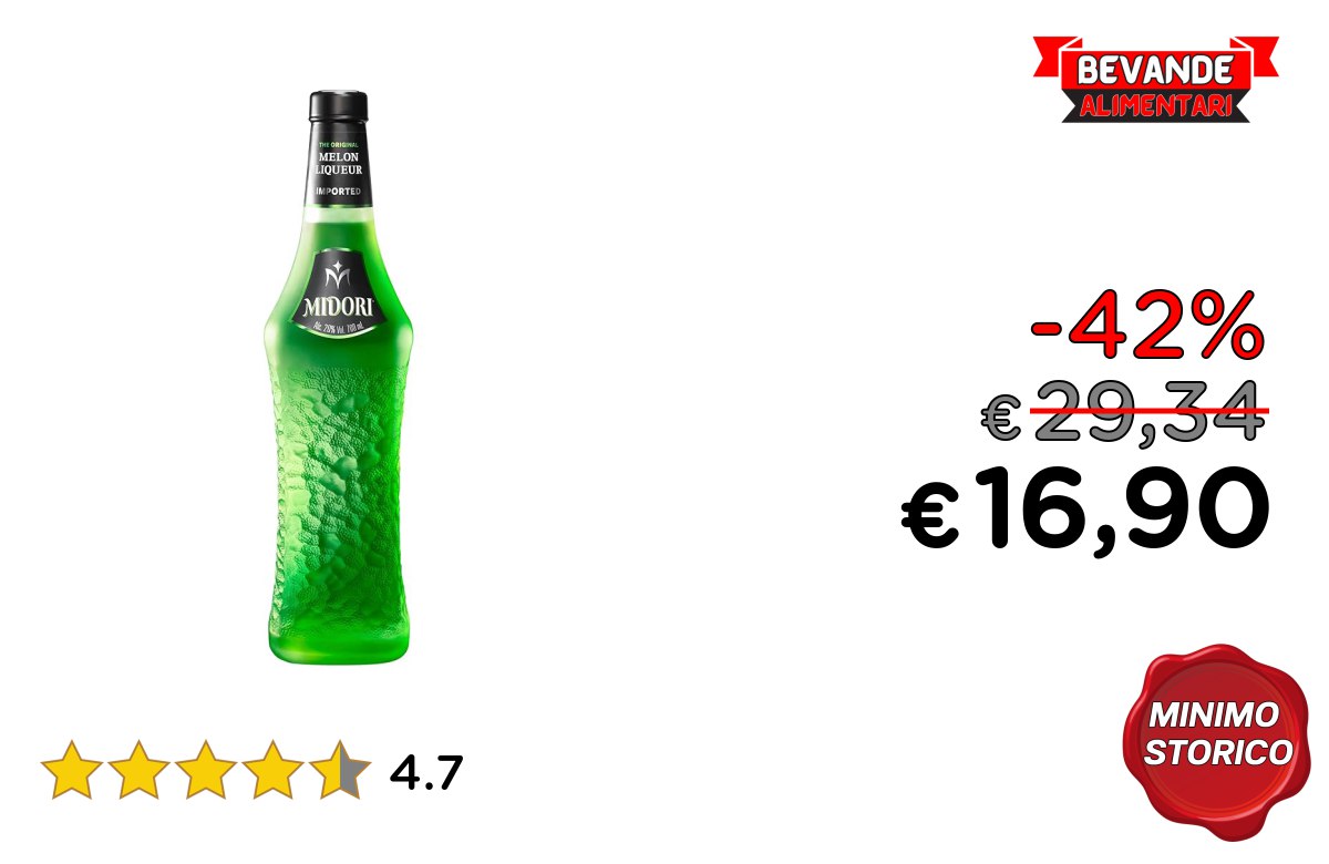 Midori Liquore fino al 42% di sconto Deal