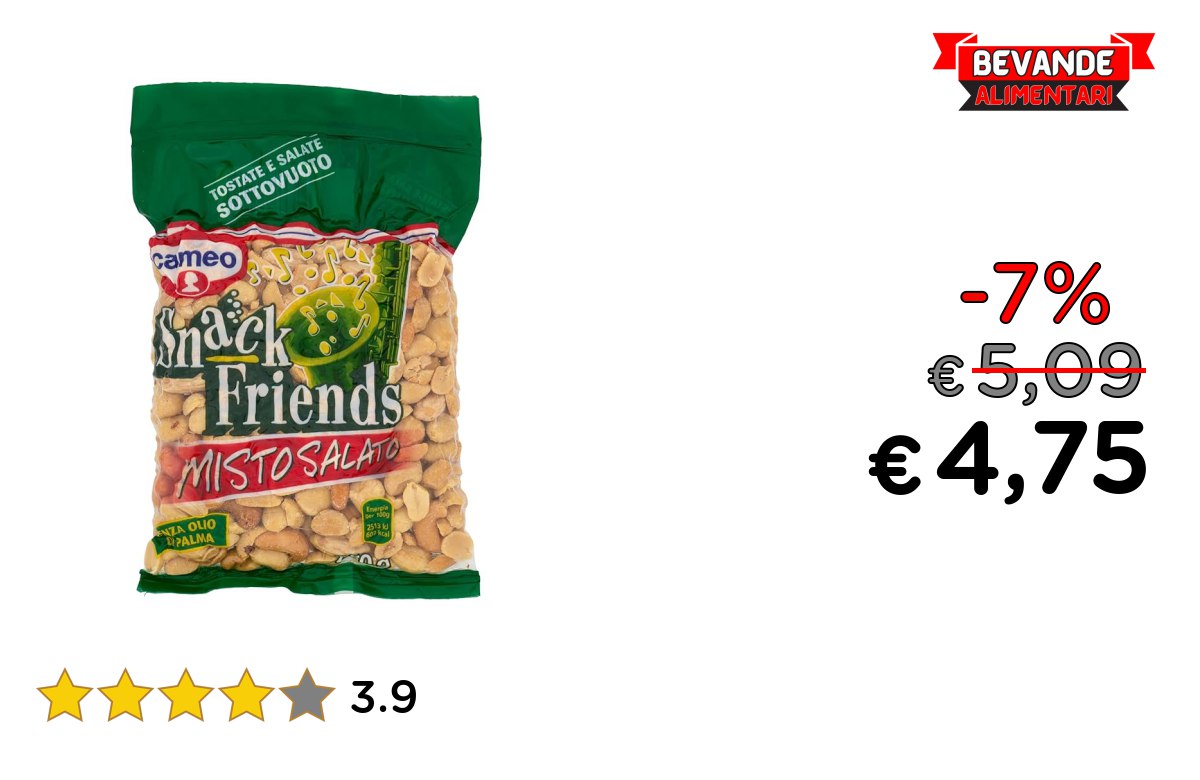 Snack Friends Misto Salato fino al 7% di sconto Deal