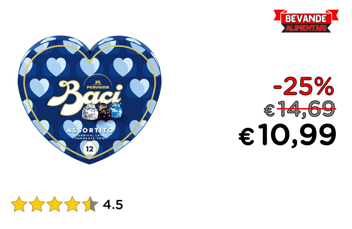 BACI PERUGINA Cioccolatini fino al 25% off Deal