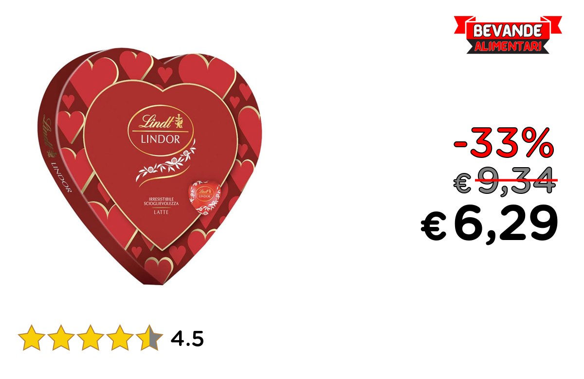 Lindt & Sprüngli: fino al 33% di sconto Deal