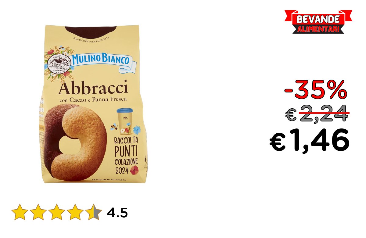 Mulino Bianco Biscotti Frollini fino al 35% off Deal
