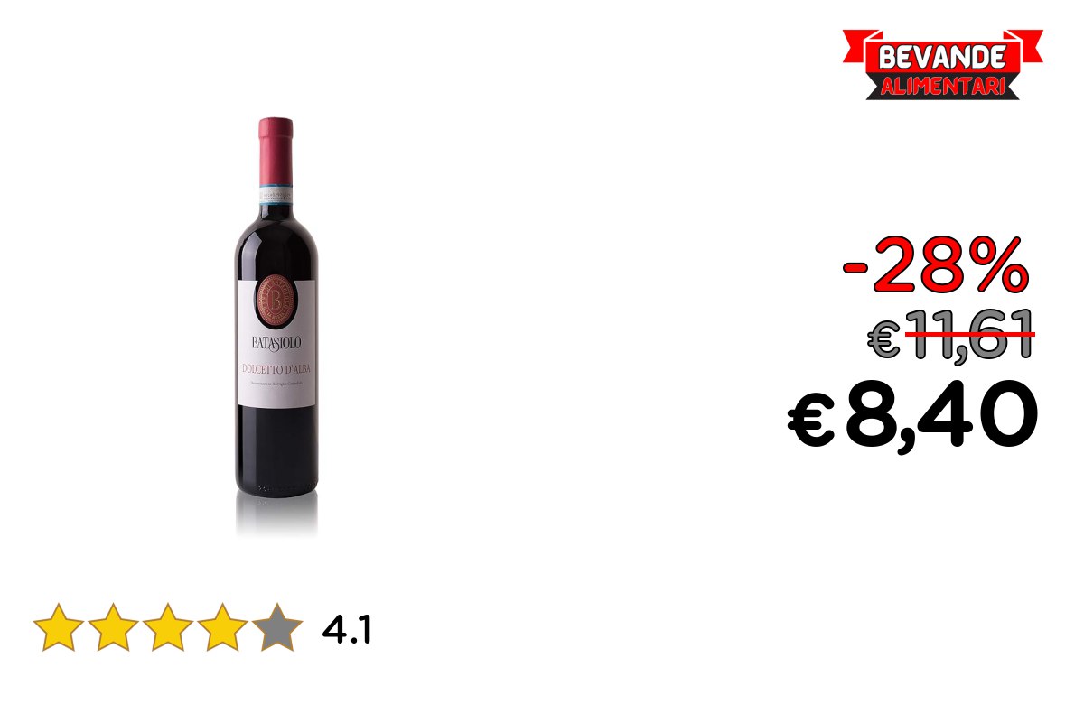 Batasiolo DOLCETTO D’ALBA DOC fino al 28% di sconto