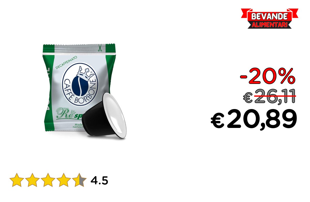 Caffè Borbone Respresso: fino al 20% di sconto!