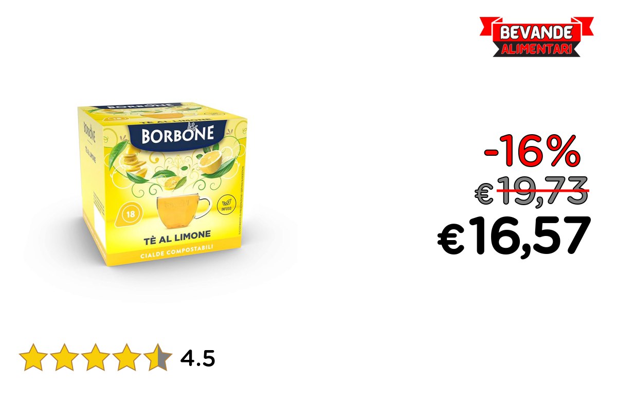 Caffè Borbone Tè al Limone fino al 16% di sconto
