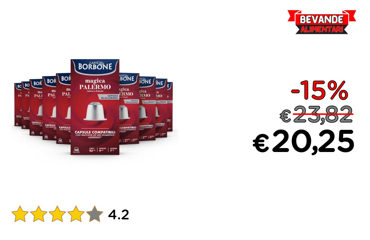 Caffè Borbone Miscela Magica fino al 15% di sconto Deal